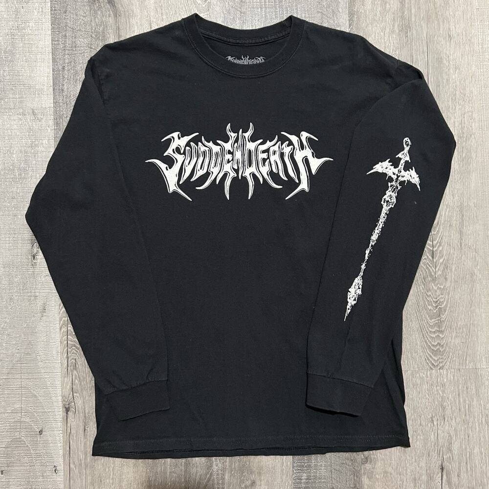 Svdden Death Long Sleeve VOYD T Shirt Dubstep EDM Merch Black Concert Sz Medium